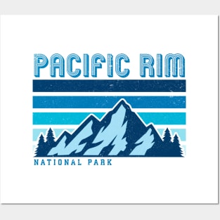 Pacific Rim national park retro vintage Posters and Art